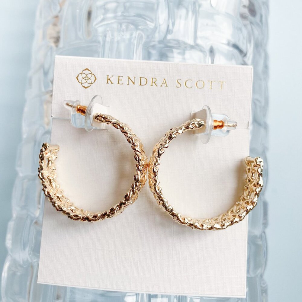Kendra Scott Hoop Earrings - Natalie - Gold